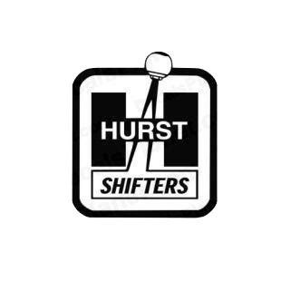 Hurst shifters performance logo transport (models), decal sticker #1268