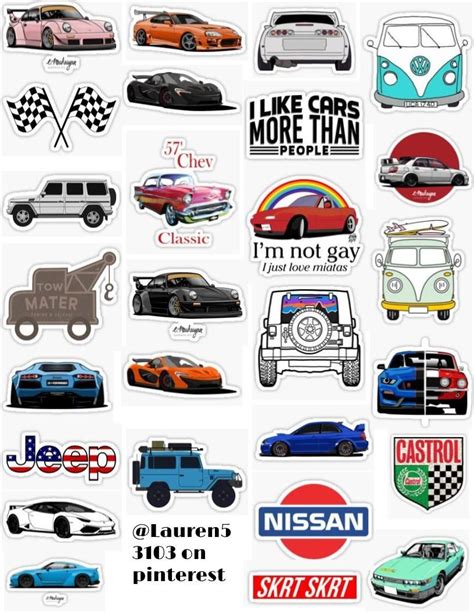 Car Stickers | Car sticker design, Macbook cover stickers, Cool car ...