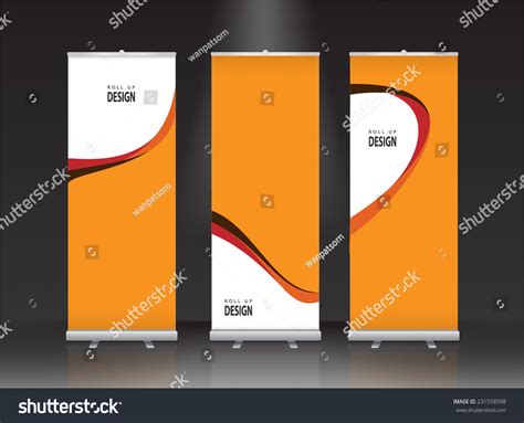 Roll Banner Stand Design Vector Stock Vector (Royalty Free) 231558598 | Shutterstock