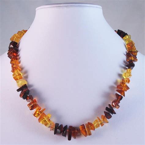 Multicolored Amber Natural Cut Beads