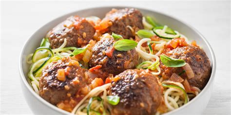 K-ROO Meatballs with Zucchini "Spaghetti"