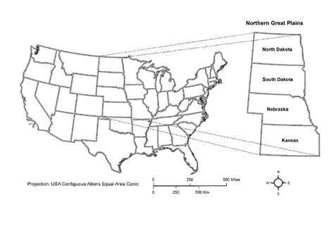 United States Northern Great Plains Map | Download Scientific Diagram