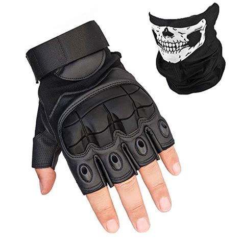 K-mover Fingerless Hard Knuckle Tactical Gloves Military Tactical Gear Half Fingerless ...