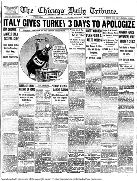 Historical Newspapers | Historical newspaper, Newspaper front pages, Chicago tribune