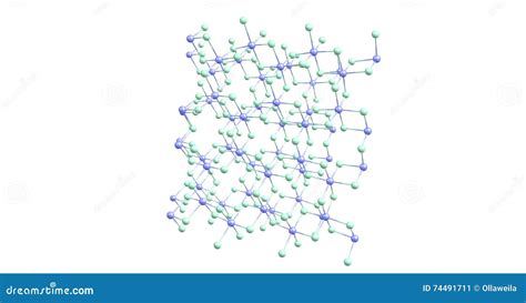 Chromic Chloride Molecular Structure Isolated on White Stock ...