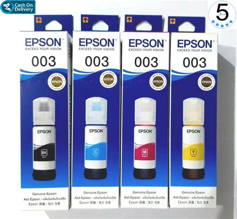 Epson Tinta Cartridge CMYK T00V 003 for L3110. L1110, L3150, L5190 - 1 ...