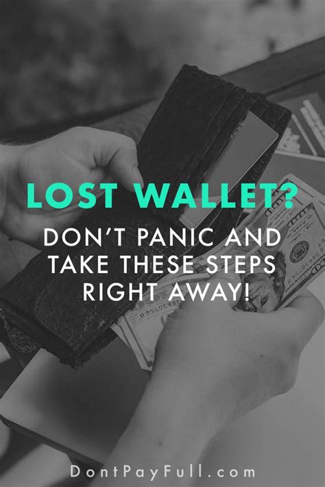 Lost Wallet or Purse? Don't Panic and Take These Steps Right Away!