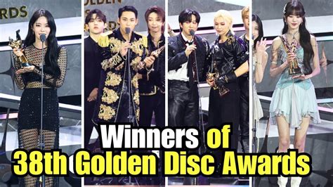 The Full List Of Winners From The “38th Golden Disc Awards” 2024 - YouTube