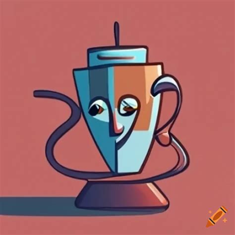 Picasso-inspired espresso cup