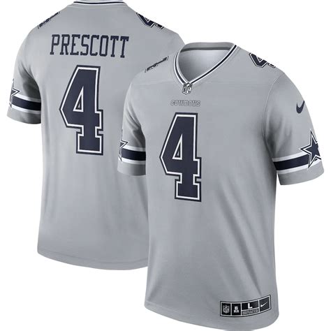 Women's Dallas Cowboys Dak Prescott Nike White Alternate Game Jersey