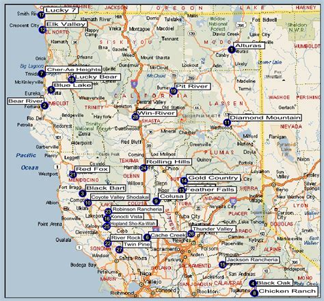 Map Of Casinos In Southern California - Printable Maps