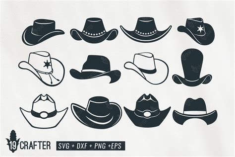 cowboy hat clipart svg bundle By greatype19 | TheHungryJPEG