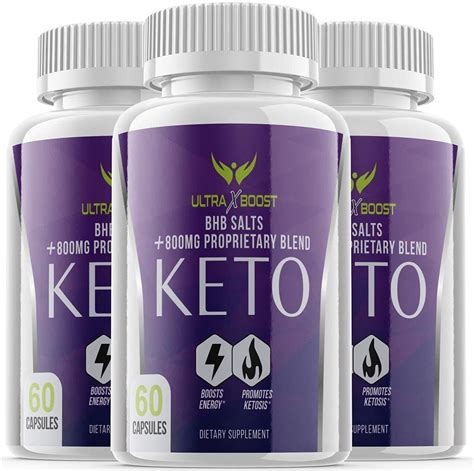 Keto Ultra X Boost Keto Supplement Diet Pills with Bhb Salts (3 Pack ...