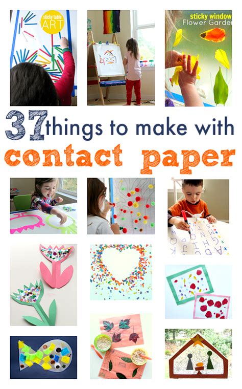 37 Things To Make With Contact Paper - No Time For Flash Cards