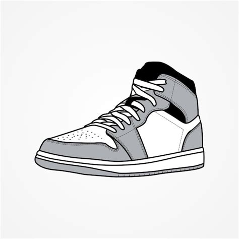 Premium Vector | Air jordan 1 single shoe illustration air jordan 1 vector