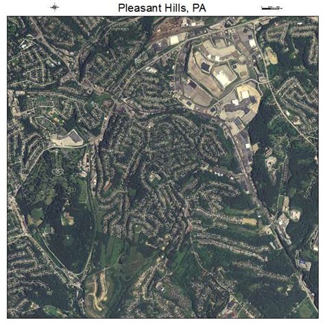 Aerial Photography Map of Pleasant Hills, PA Pennsylvania