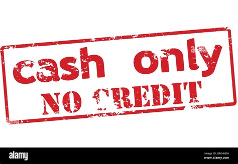 Cash only no credit Stock Vector Image & Art - Alamy