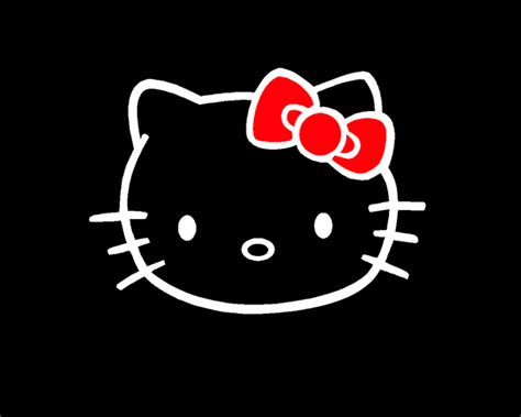 🔥 Download Black Hello Kitty Desktop Wallpaper HD by @mindyj42 | Hello Kitty Black Backgrounds ...