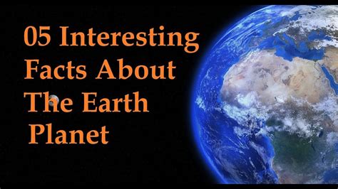 Facts About Planet Earth For Kids Science