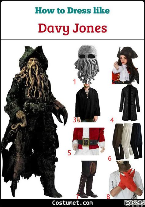 Davy Jones (Pirates of the Caribbean) Costume for Halloween