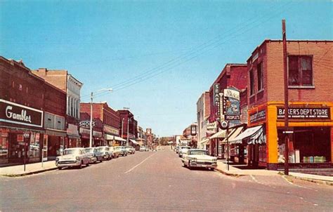 Poplar Bluff Missouri Main Street Vintage Postcard AA11020 | United States - Missouri - Other ...