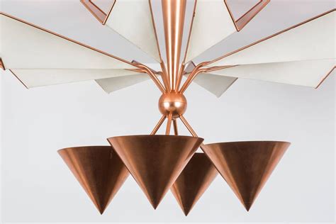 Copper Flush Mount Ceiling Light For Sale at 1stdibs