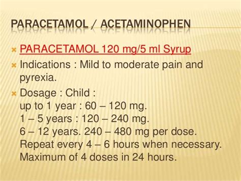 Paracetamol Dosage For Children : Perceived And Actual Paracetamol Dosing In Overweight And ...