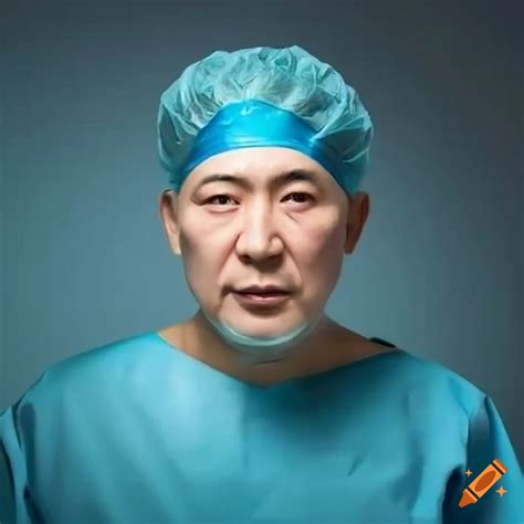 Portrait of a skilled surgeon performing a surgery
