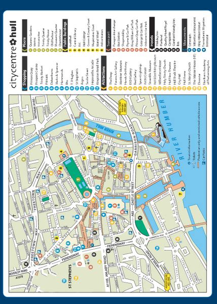 Hull City Centre Map - Hull UK • mappery