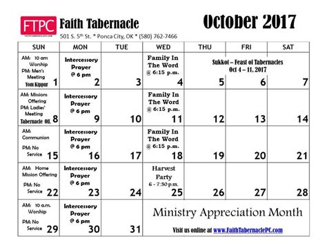 Events - Faith Tabernacle Church