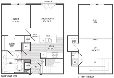 Lovely One Bedroom Loft House Plans - New Home Plans Design