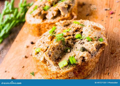 Tapas with Pate, Meat Spreads Stock Photo - Image of chicken, rustic: 49727120