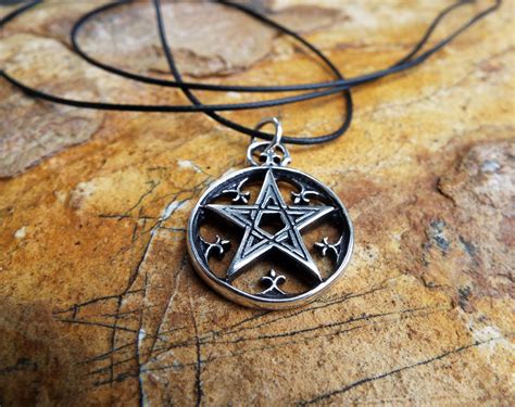 Pentagram Pendant Sterling 925 Silver Necklace Gothic Wiccan Magic Pagan Protection Jewelry