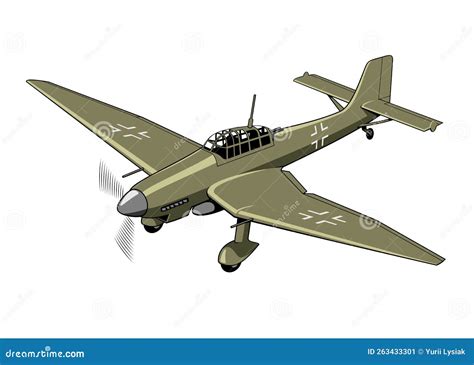 Dive Bomber and Ground-attack Aircraft Ju 87 Stuka (1936). WW II ...