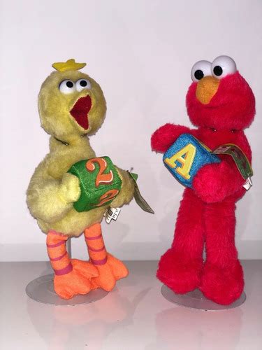 Elmo Y Abelardo Par 32cm Original Plaza Sésamo Peluche | Meses sin intereses