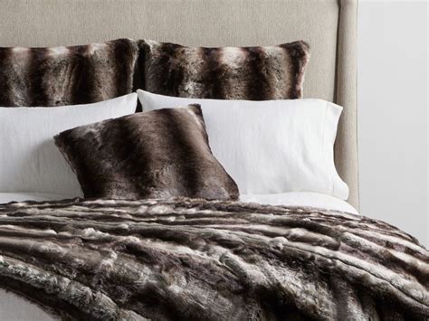 Faux Fur Chinchilla Bed Blanket | Arhaus Furniture | Bed spreads, Black ...