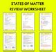 States of Matter Worksheet by Science Master | Teachers Pay Teachers