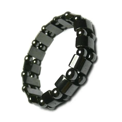 MISSITA Natural Stone Magnetic Hematite Health Bracelet for Women Men Black Magnetite Malachite ...