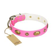 Beauty Queen FDT Artisan Pink Leather Rottweiler 【Collar】 with Gentle Decorations : Rottweiler ...