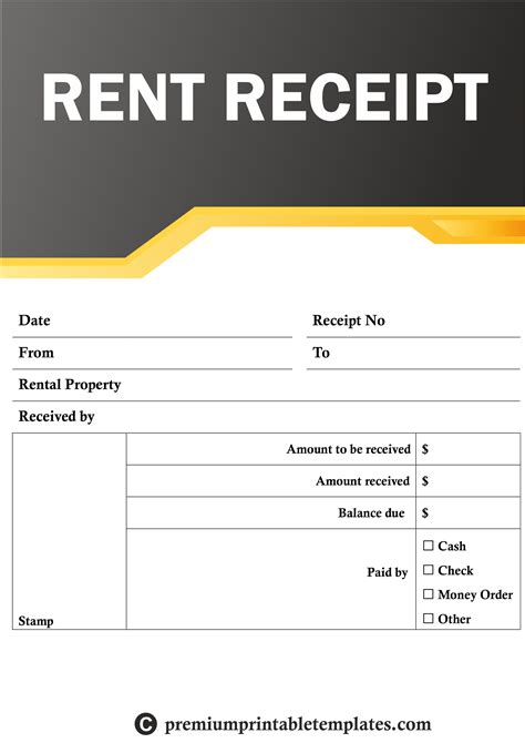 Sample Of Rent Receipt - camilajemak