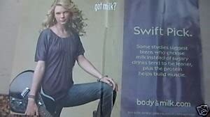 Giant Taylor Swift Got Milk Poster Banner New 4ft x 6ft | #46631952