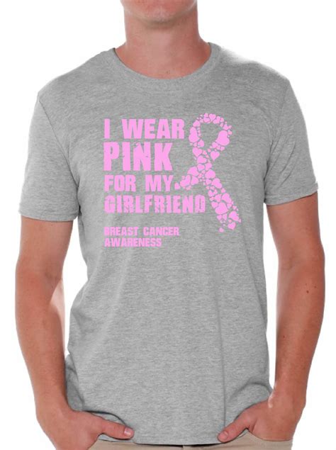 Breast Cancer Awareness T shirts Men's Cancer Awareness Shirts Pink ...