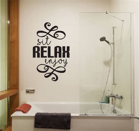 Bathroom Wall Quotes Decals - Image to u