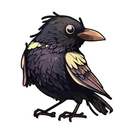 cute crow cartoon style 20901712 Vector Art at Vecteezy