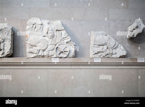 Elgin Marbles of Parthenon in British Museum, London Stock Photo - Alamy