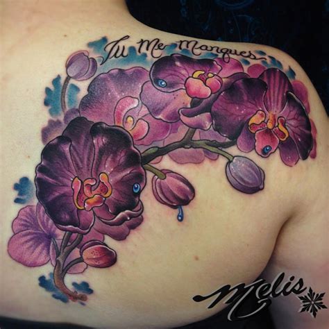 Purple Orchids by Melissa Fusco: TattooNOW