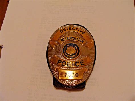 Movie Prop, Police DETECTIVE Badge, Metal | #1923151503