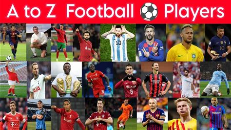 A to Z Football Players | Footballers Names through Alphabet | Abcd Football Players Names ...