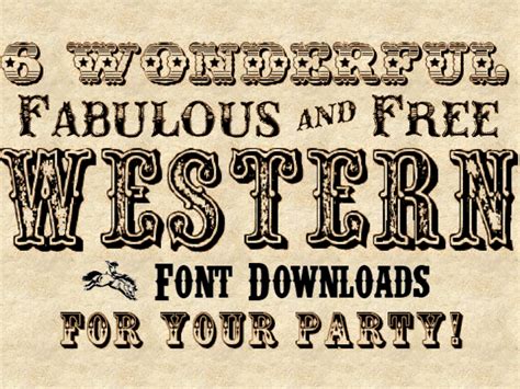 14 Western Letter Fonts Images - Free Western Fonts, Old Western Style ...