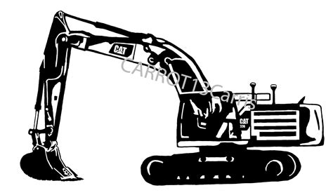 Excavator Construction Equipment SVG PNG & JPG Files for - Etsy | Vinyl ...